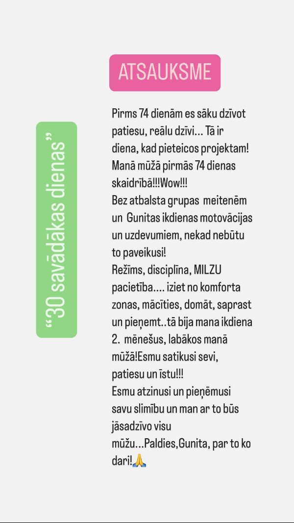 Atsauksme par 30 savādākas dienas: pirmās 74 dienas skaidrībā mūžā