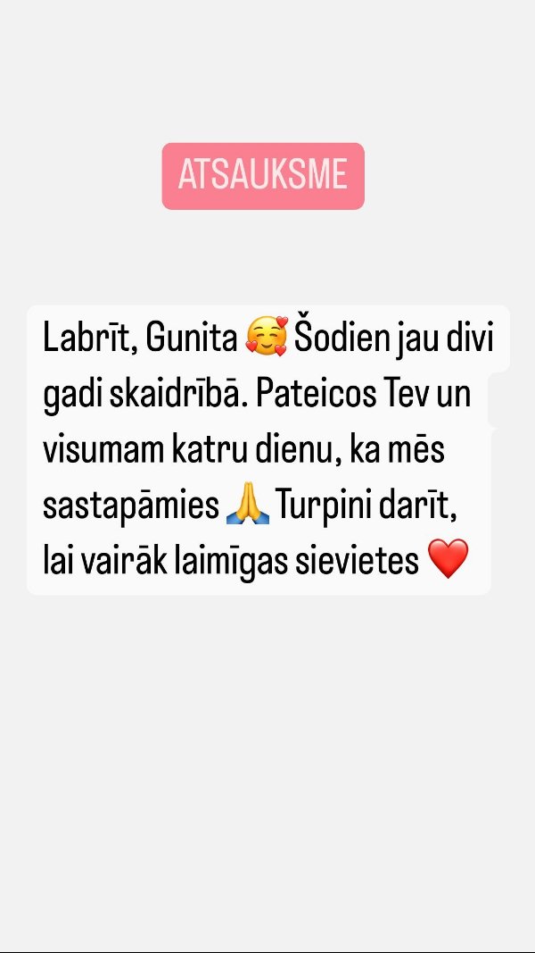 Atsauksme: divi gadi skaidrībā, "lai vairāk laimīgas sievietes"
