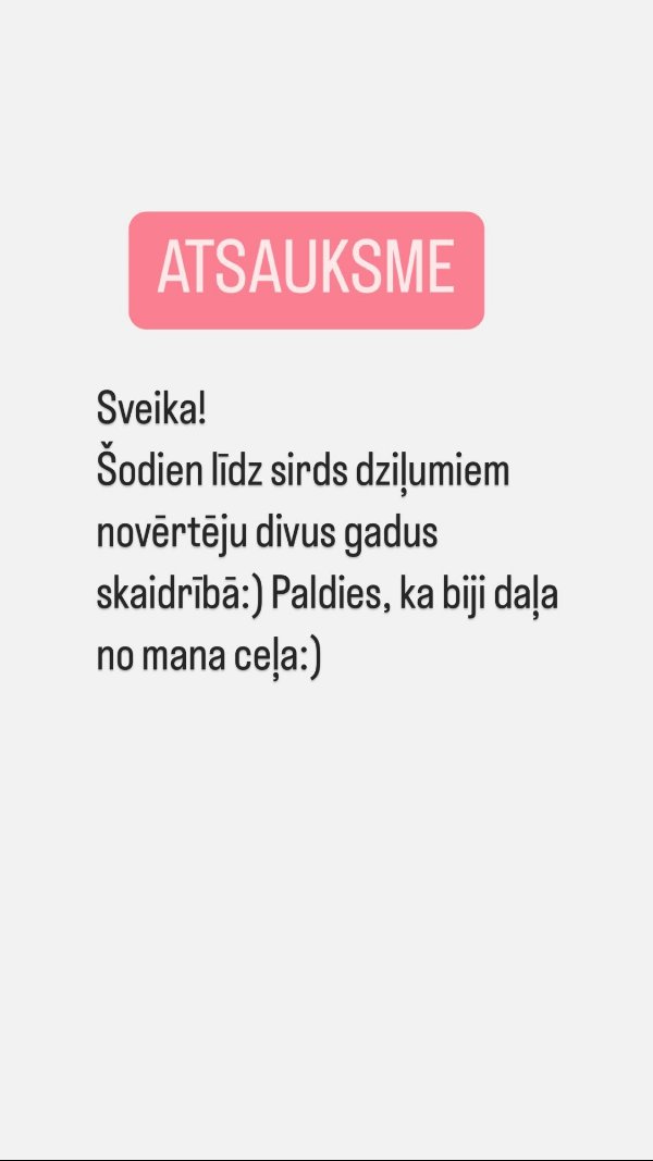 Atsauksme: divi gadi skaidrībā