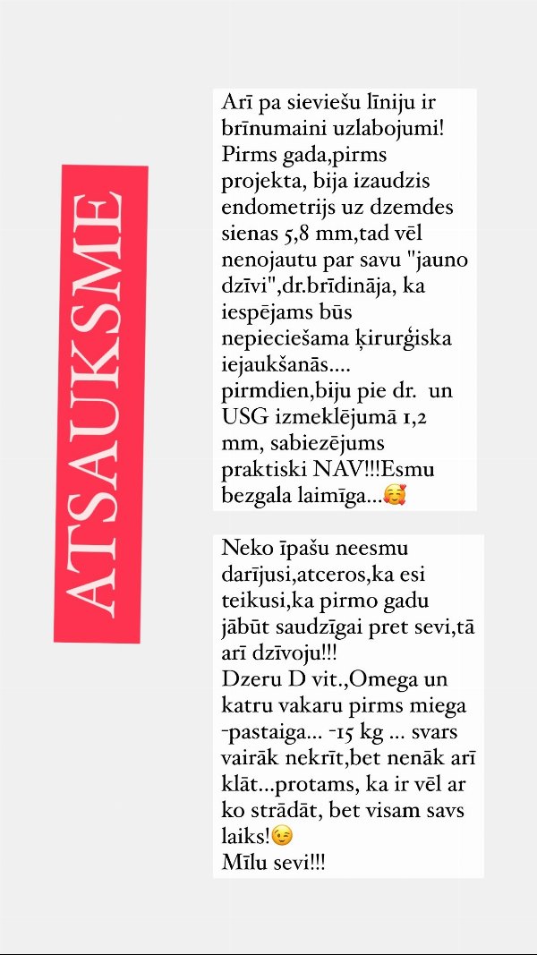 Atsauksme: gads bez alkohola, uzlabojusies veselība un -15 kg
