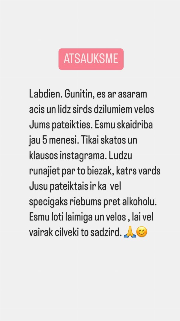 Atsauksme: 5 mēneši skaidrībā, tikai skatoties un klausoties Instagram