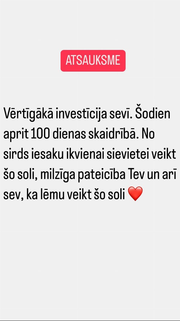 Atsauksme: 100 dienas skaidrībā, "vērtīgākā investīcija sevī"