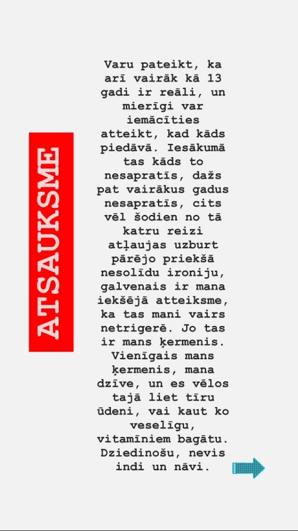 Atsauksme: vairāk nekā 13 gadi bez alkohola, "tas ir mans ķermenis"