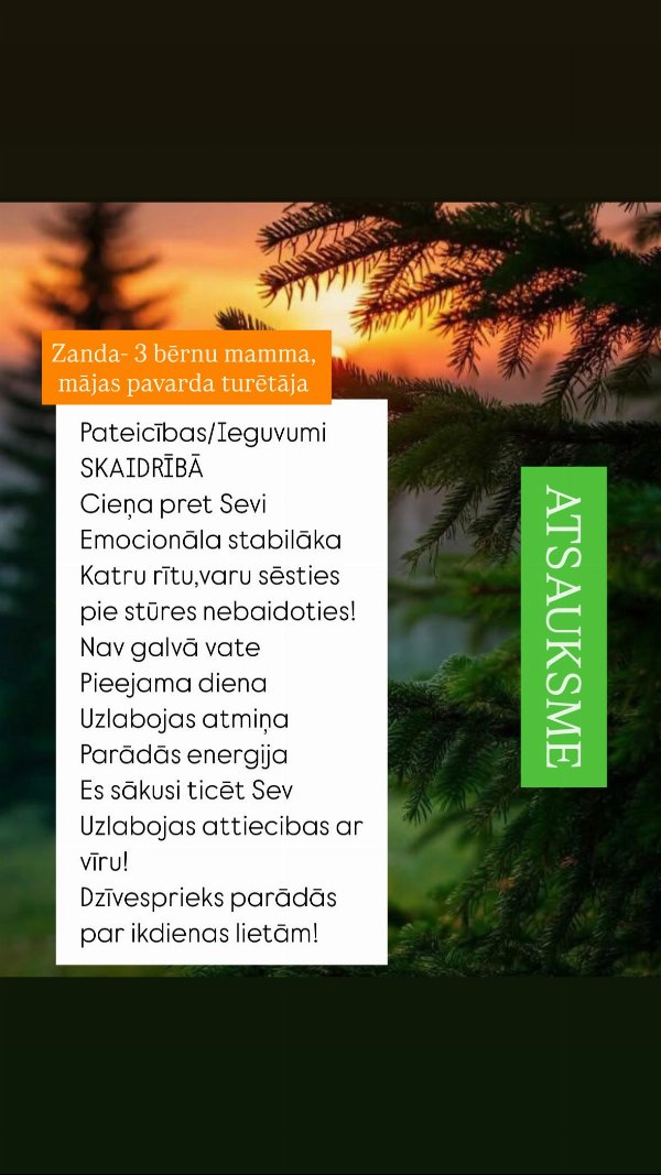 Zandas (3 bērnu mamma) atsauksme: ieguvumi skaidrībā, katru rītu droši pie stūres