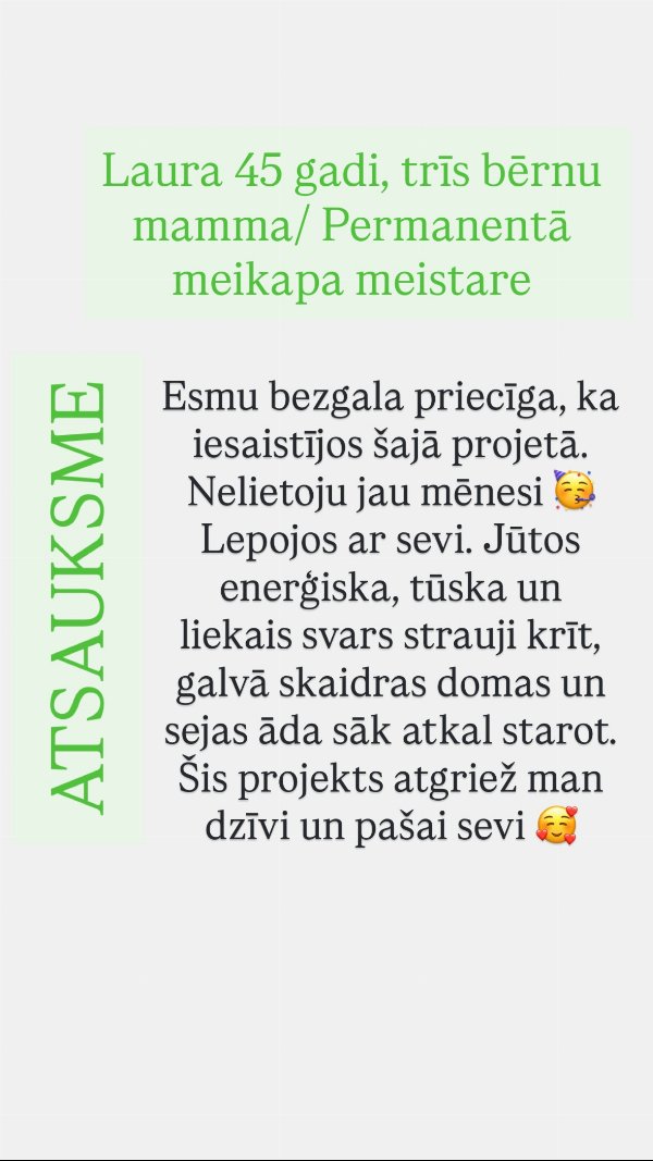 Lauras (45) atsauksme: mēnesis bez alkohola, enerģija un skaidras domas