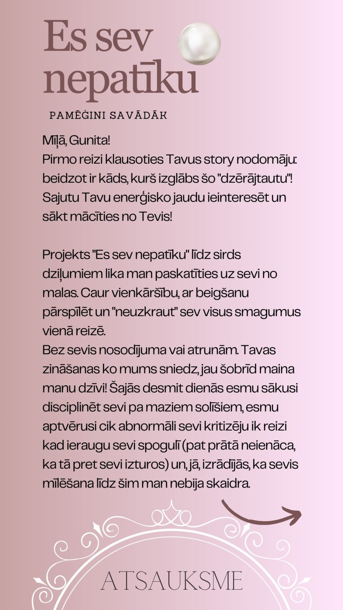 Atsauksme par Gunitu Gudoni